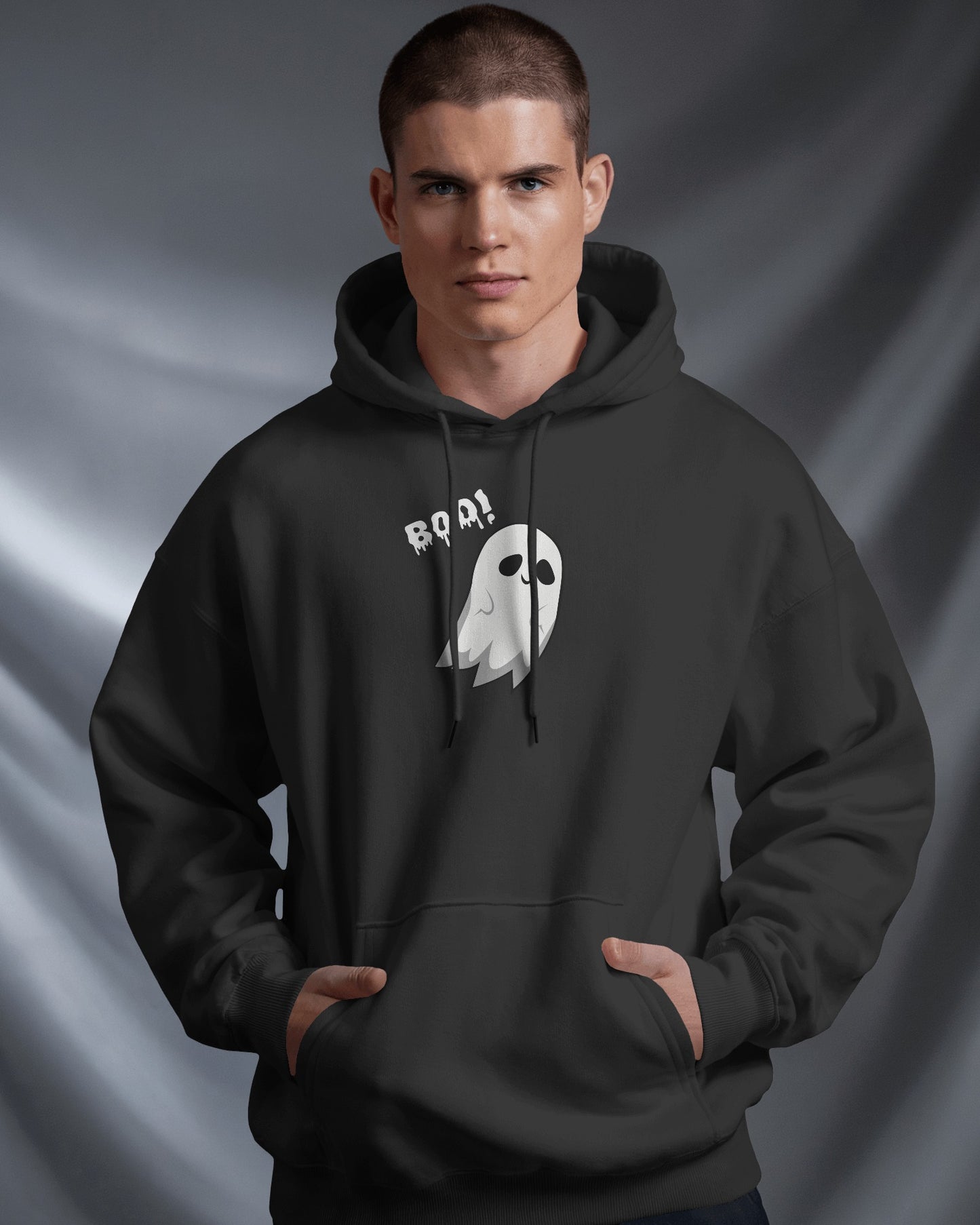 Boo! Ghost Hoodie - Men's Heavy Blend For Occasions
