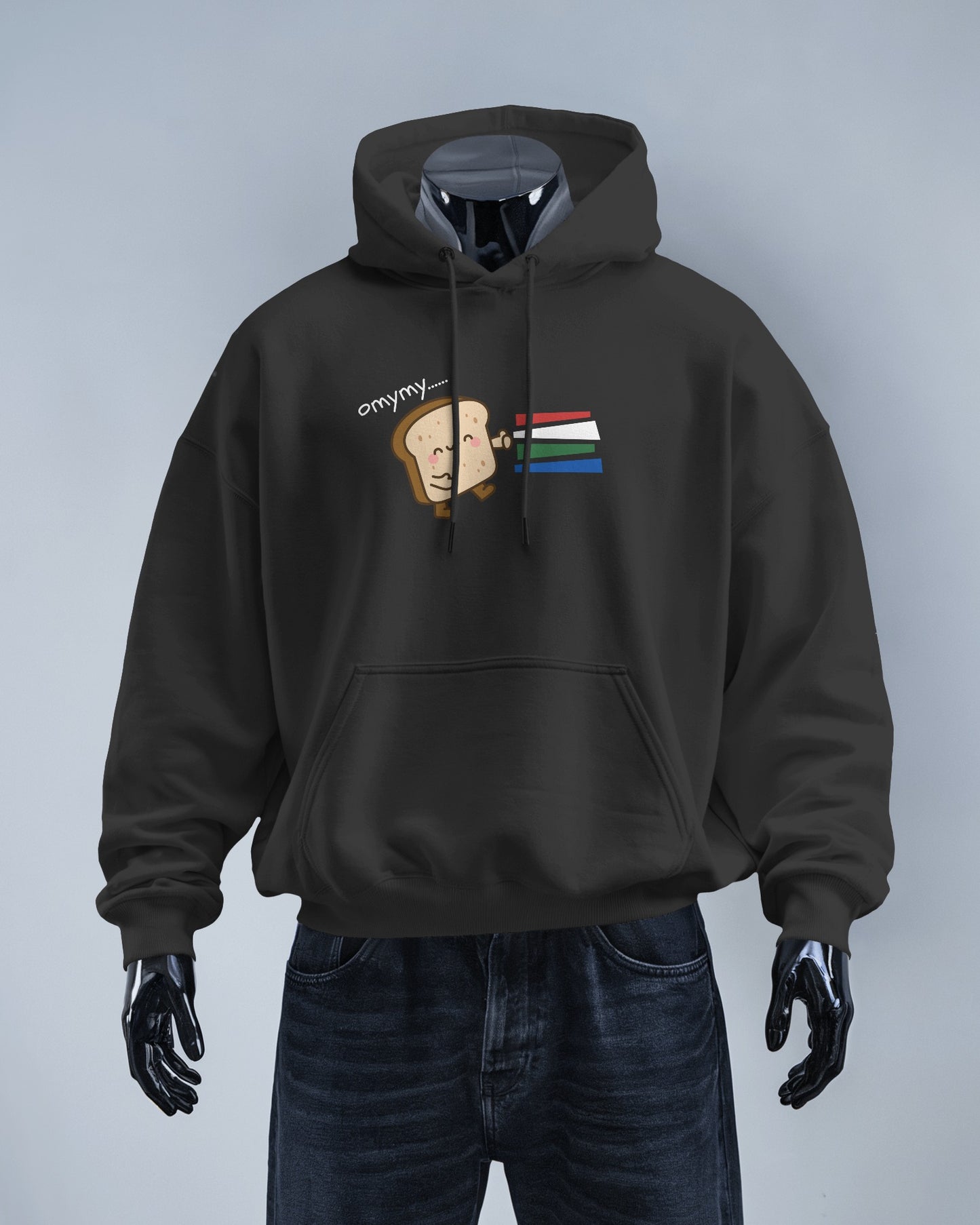 Cute Toast Character Hoodie | Men's Heavy Blend™