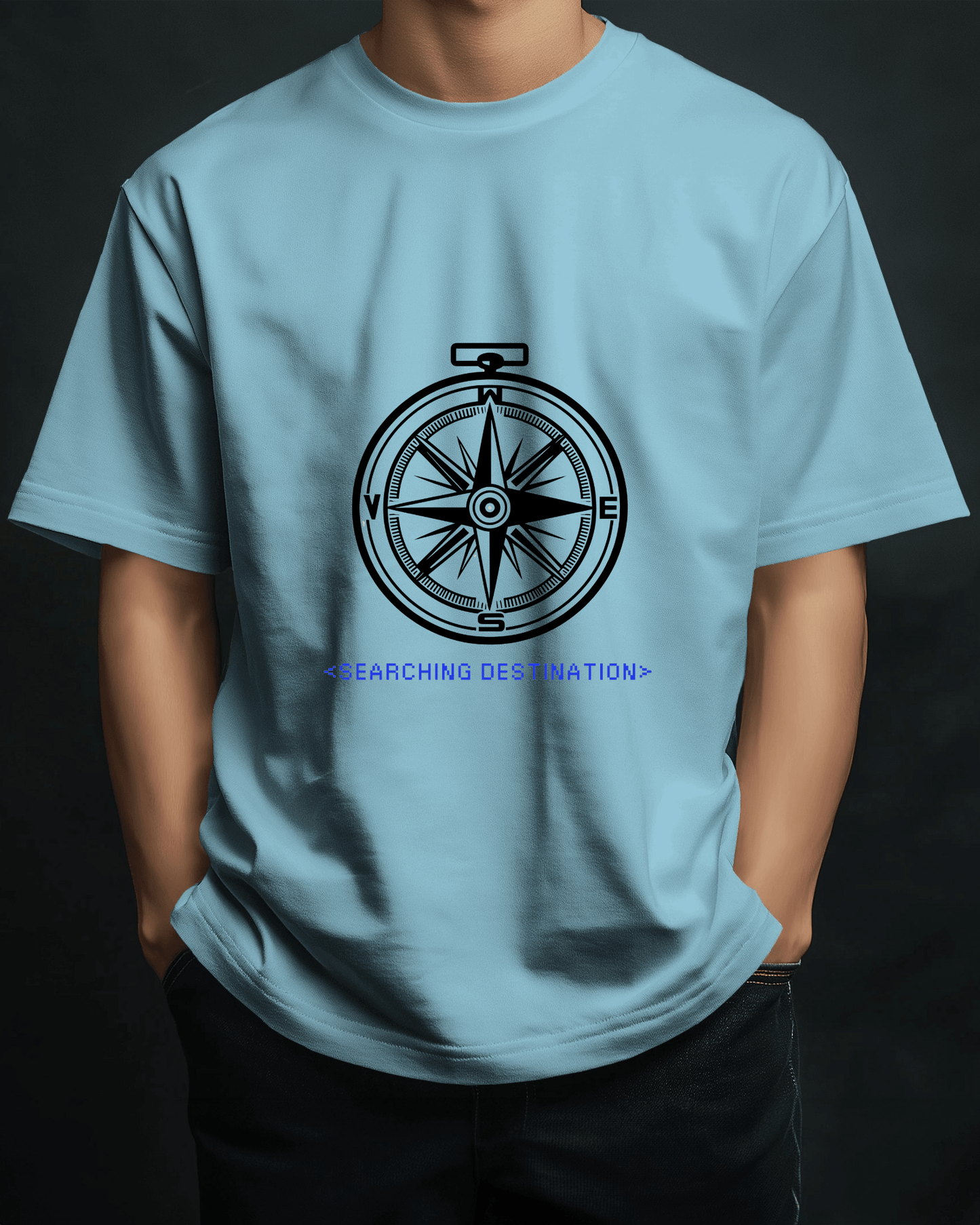 Adventure Men Compass Tee - Searching Destination Design