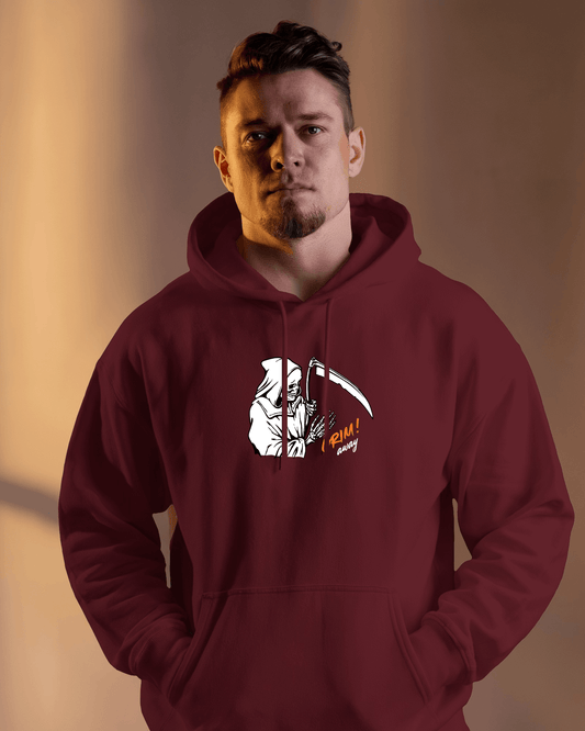Grim Reaper Cozy Graphic Hoodie - Men Heavy Blend