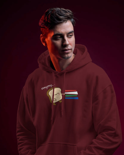 Cute Toast Character Hoodie | Men's Heavy Blend™