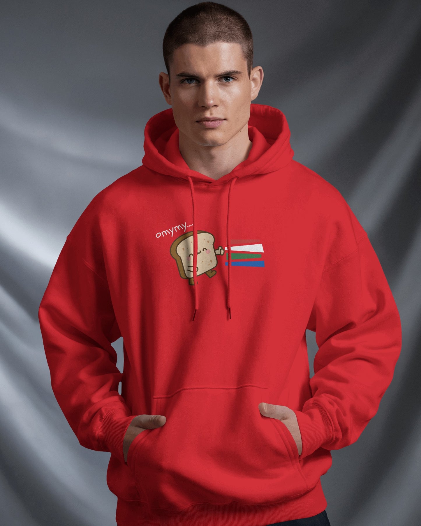 Cute Toast Character Hoodie | Men's Heavy Blend™