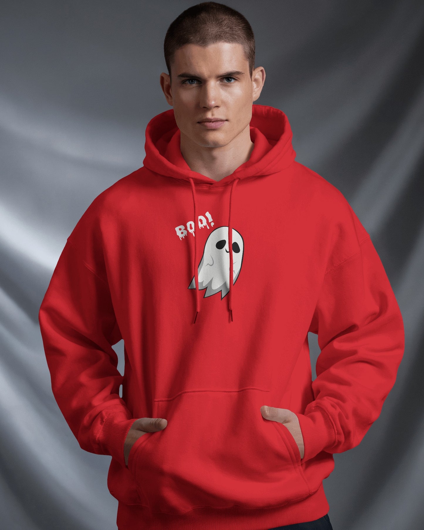 Boo! Ghost Hoodie - Men's Heavy Blend For Occasions