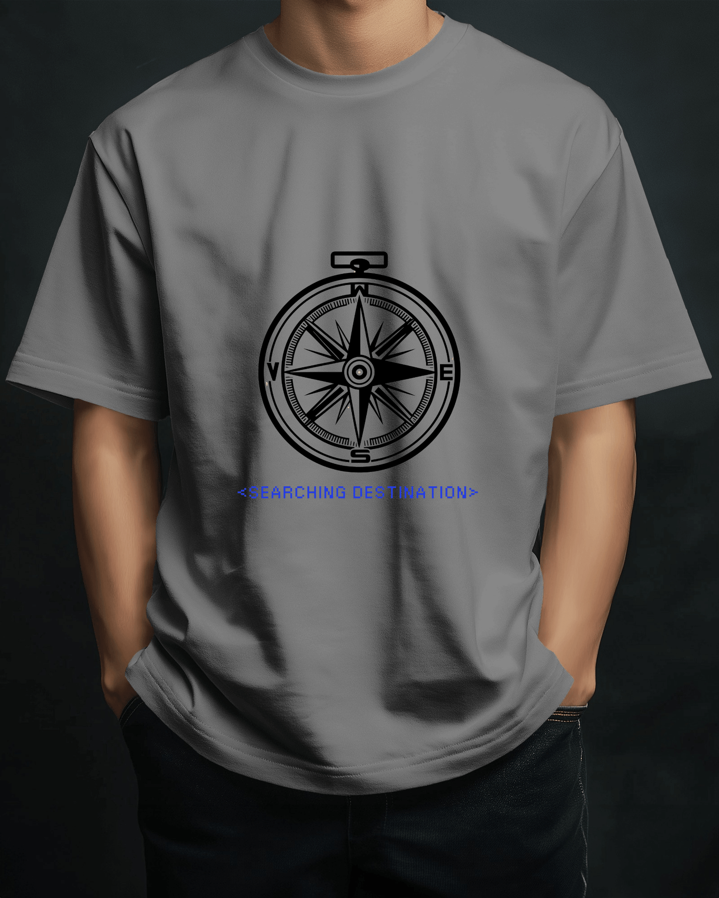 Adventure Men Compass Tee - Searching Destination Design