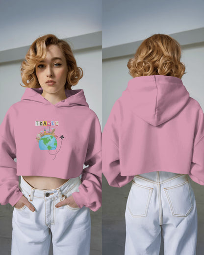 RaymaxUS Explore Series – “Wander Ready” Crop Hoodie for Jet Setters