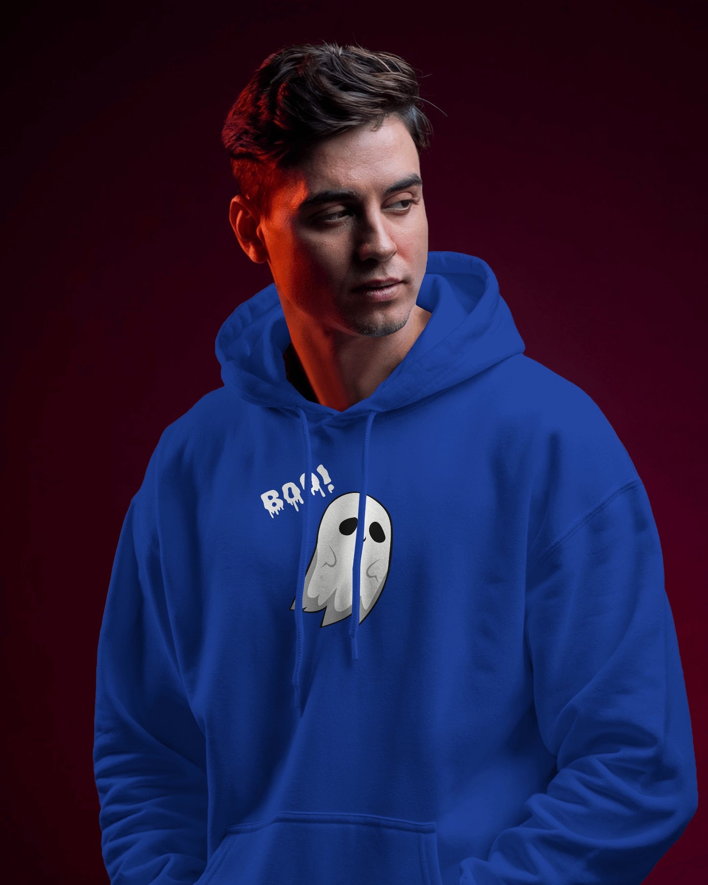 Boo! Ghost Hoodie - Men's Heavy Blend For Occasions