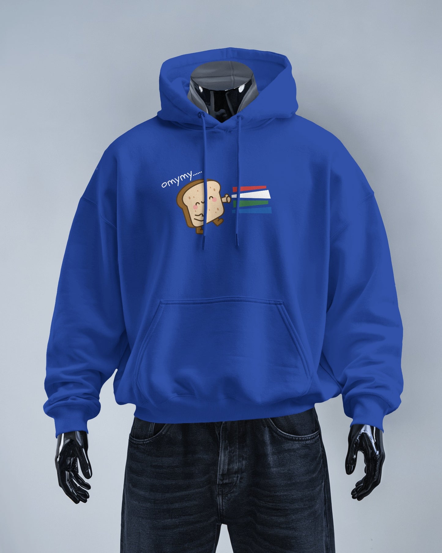 Cute Toast Character Hoodie | Men's Heavy Blend™