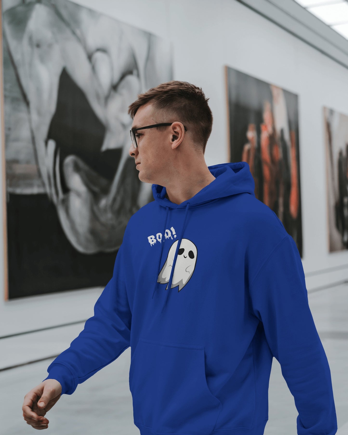 Boo! Ghost Hoodie - Men's Heavy Blend For Occasions