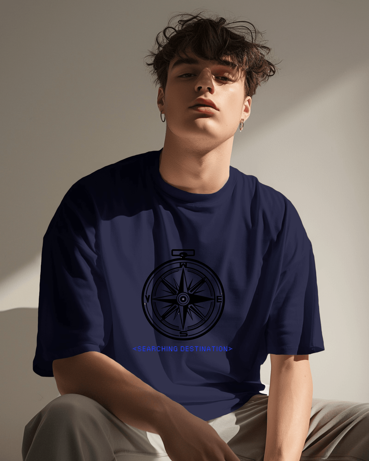 Adventure Men Compass Tee - Searching Destination Design