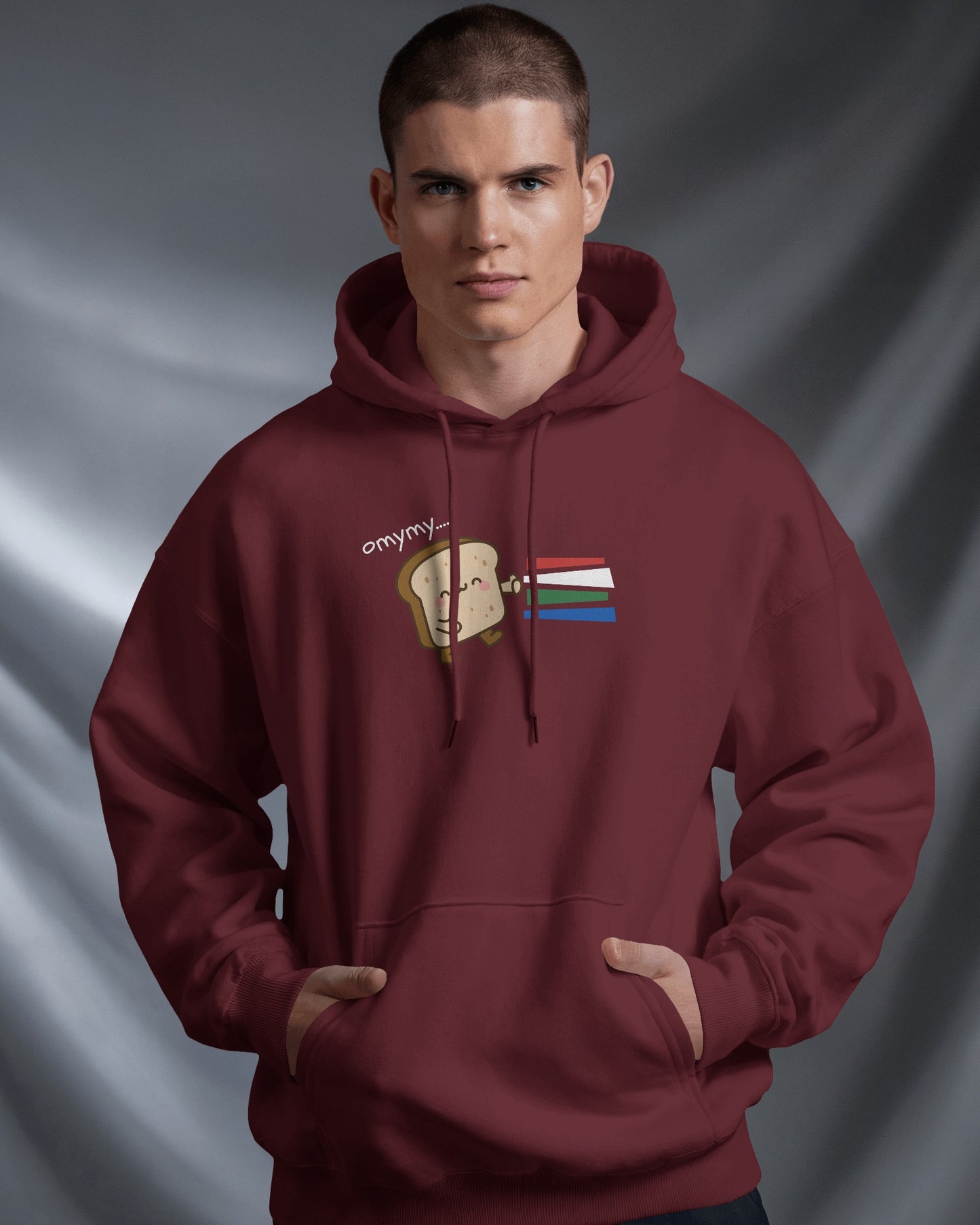 Cute Toast Character Hoodie | Men's Heavy Blend™