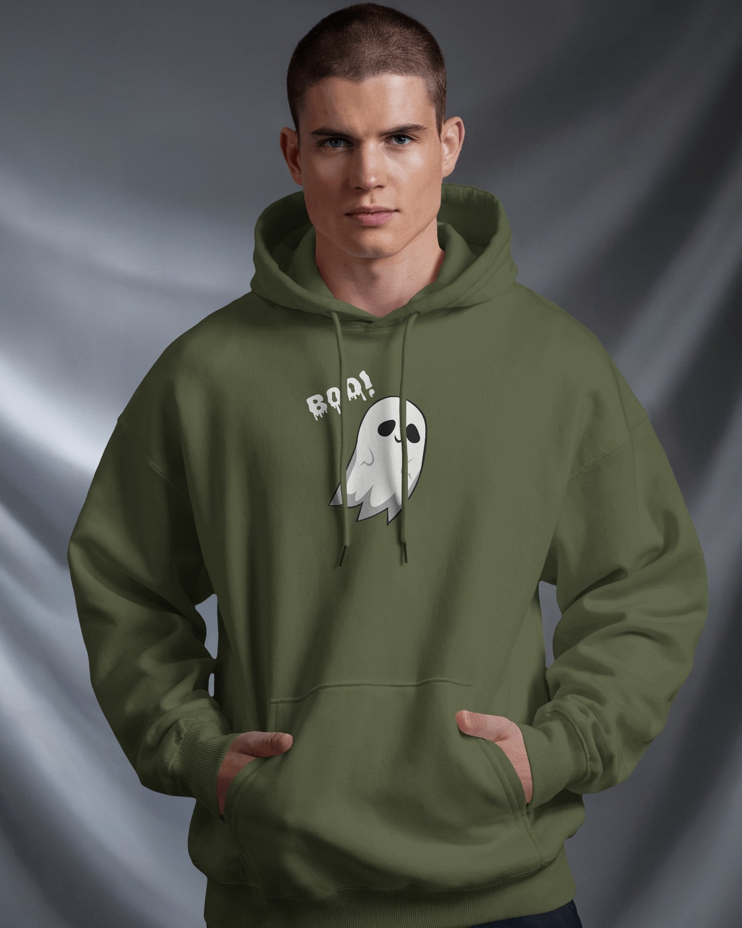 Boo! Ghost Hoodie - Men's Heavy Blend For Occasions
