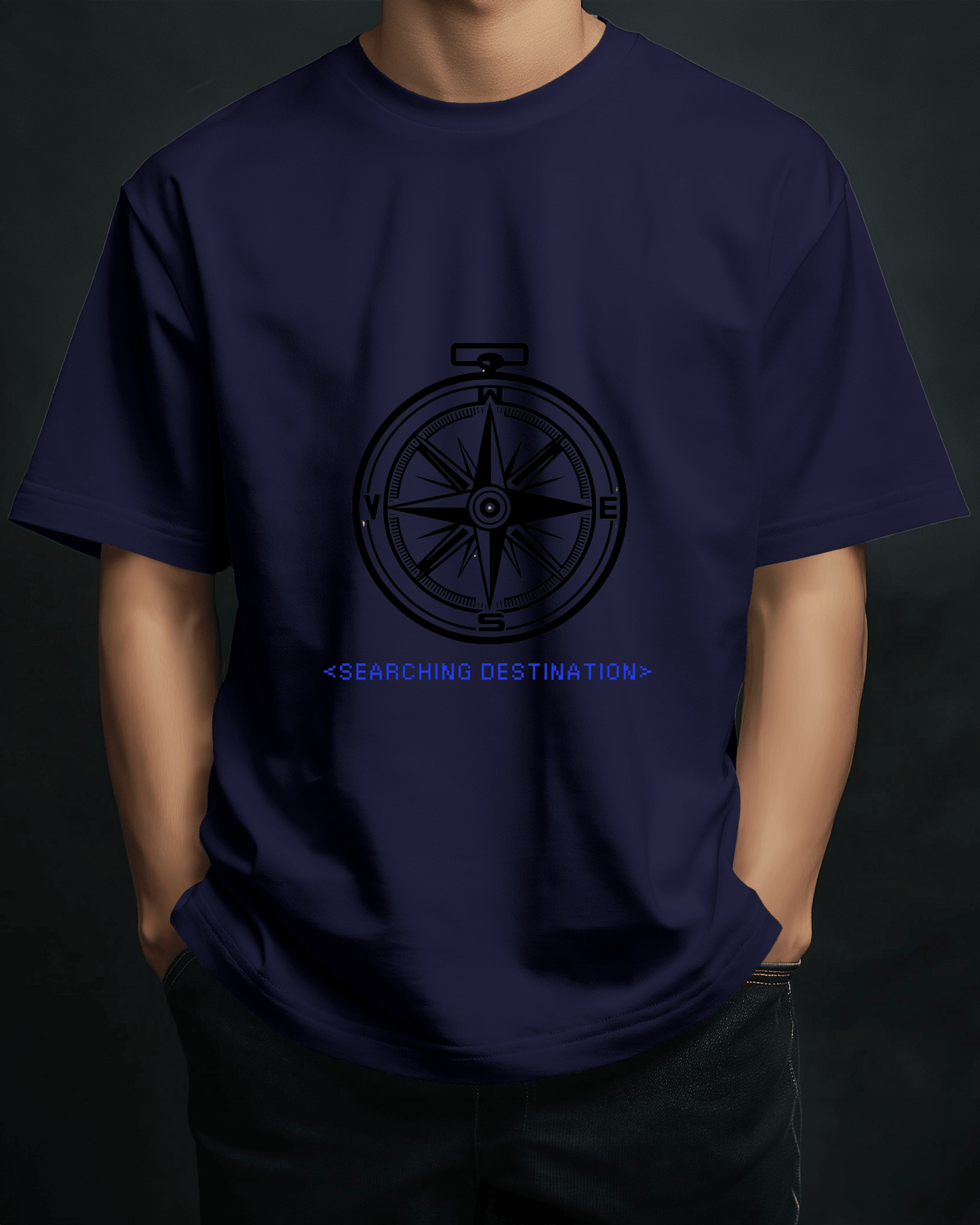 Adventure Men Compass Tee - Searching Destination Design