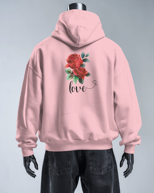 Romantic Rose Love Hoodie for Men- Perfect Gift for Yourself