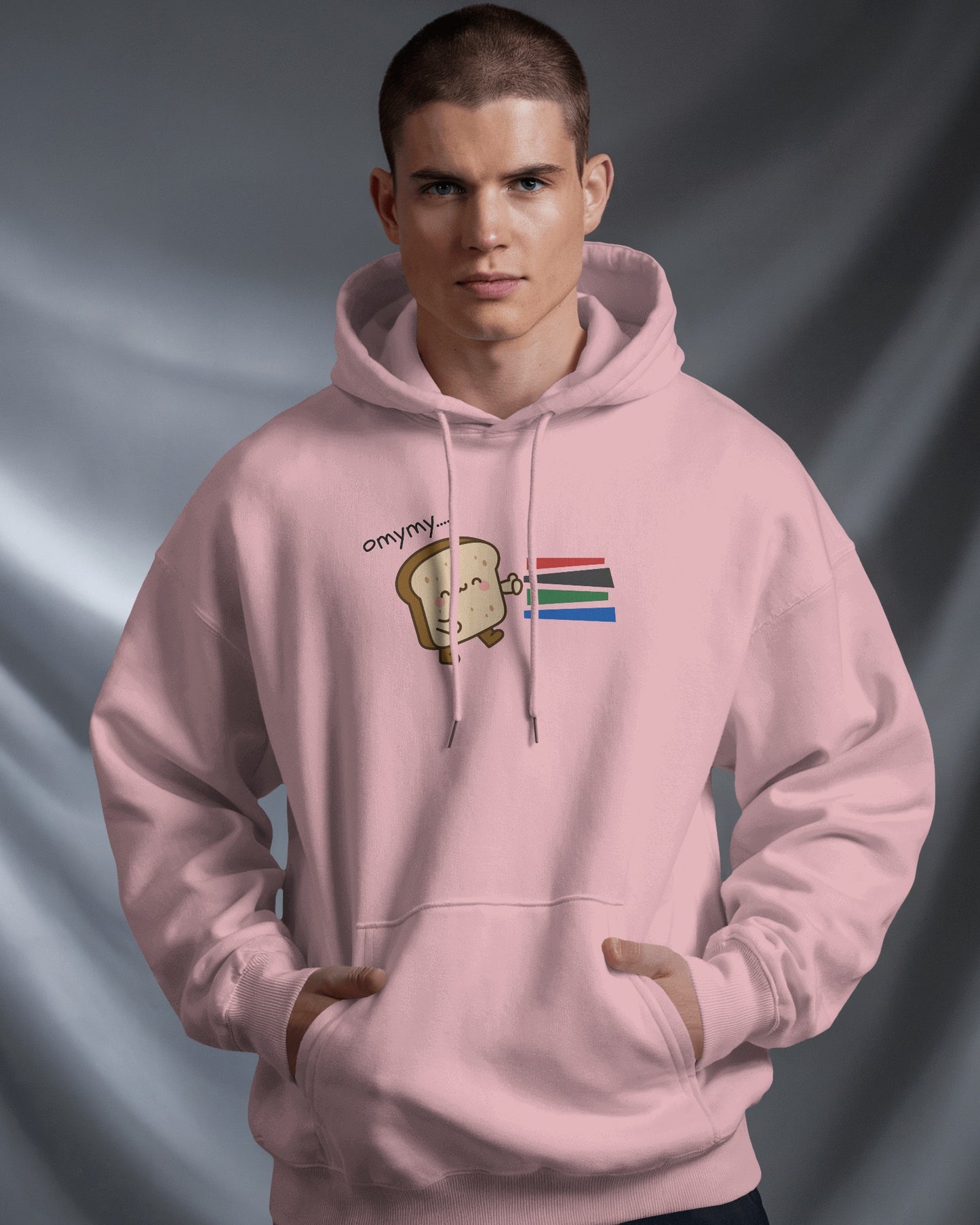 Cute Toast Character Hoodie | Men's Heavy Blend™