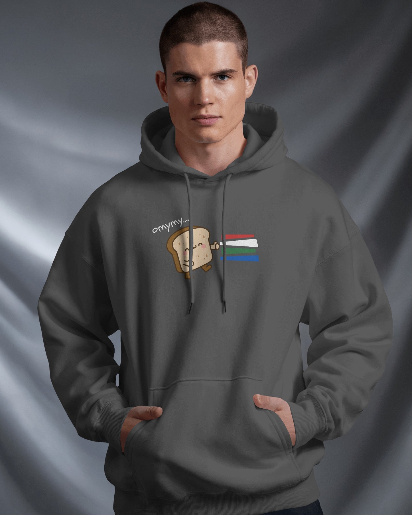 Cute Toast Character Hoodie | Men's Heavy Blend™