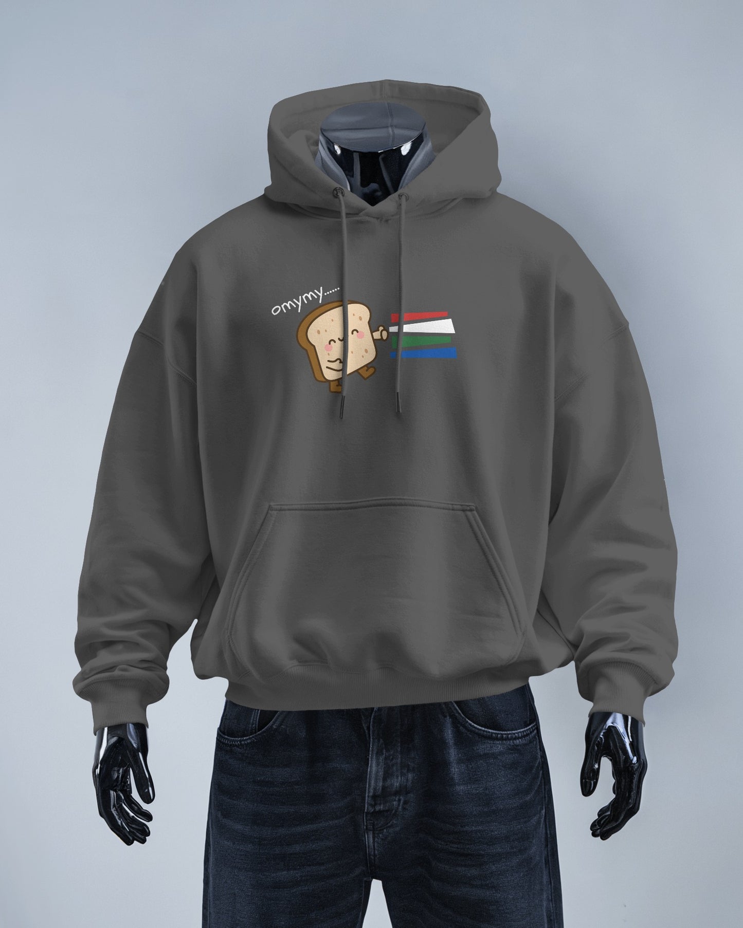 Cute Toast Character Hoodie | Men's Heavy Blend™