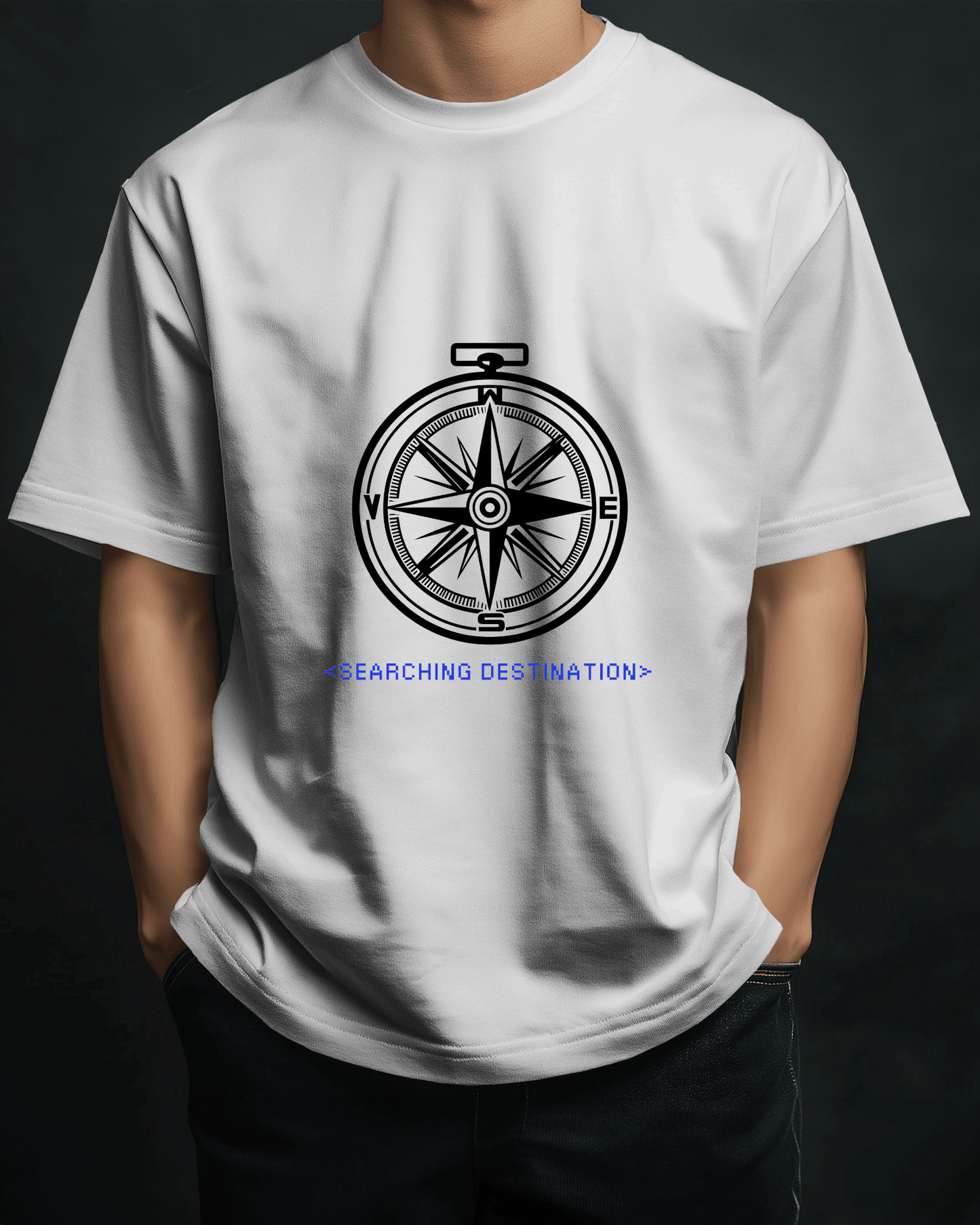 Adventure Men Compass Tee - Searching Destination Design