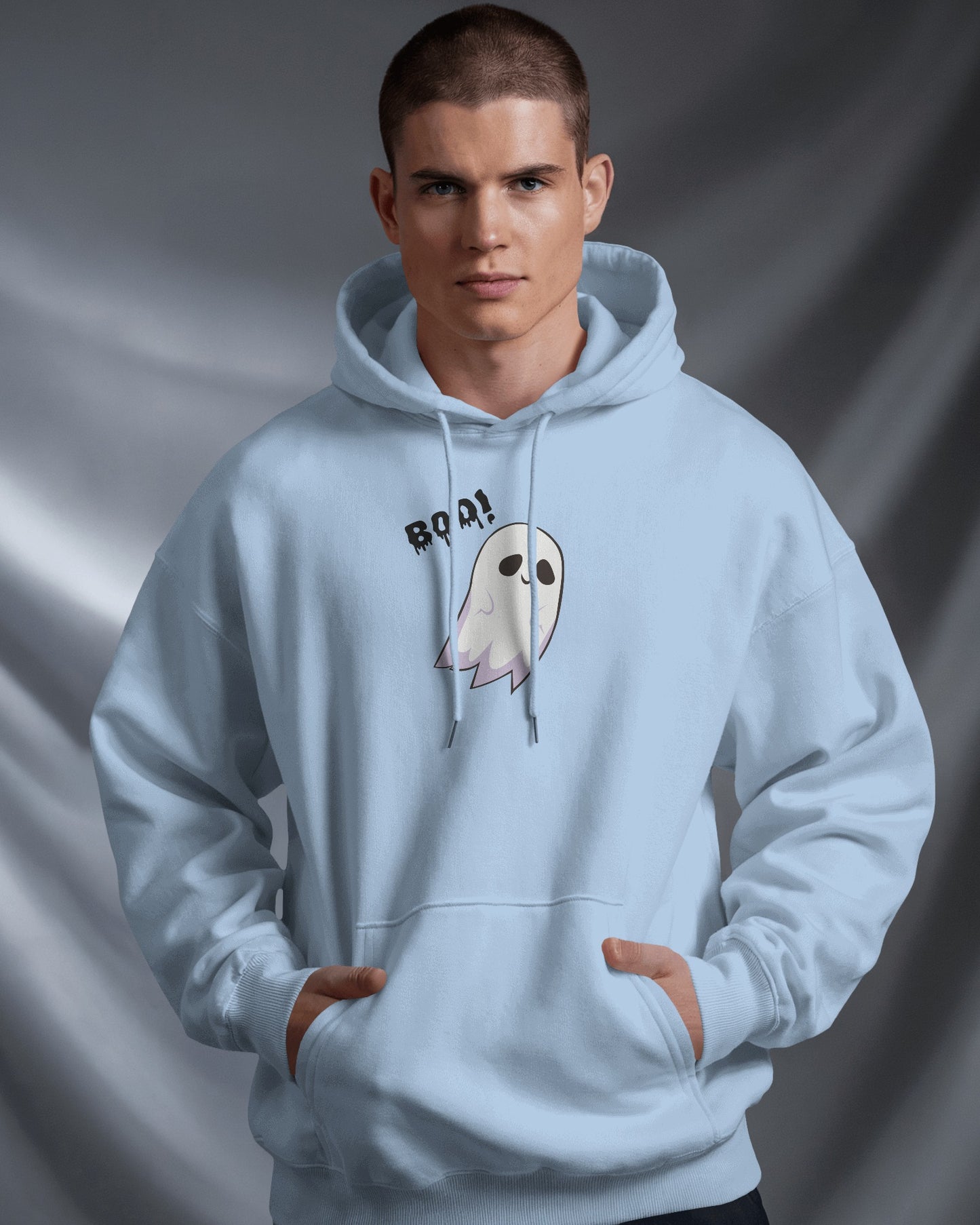 Boo! Ghost Hoodie - Men's Heavy Blend For Occasions