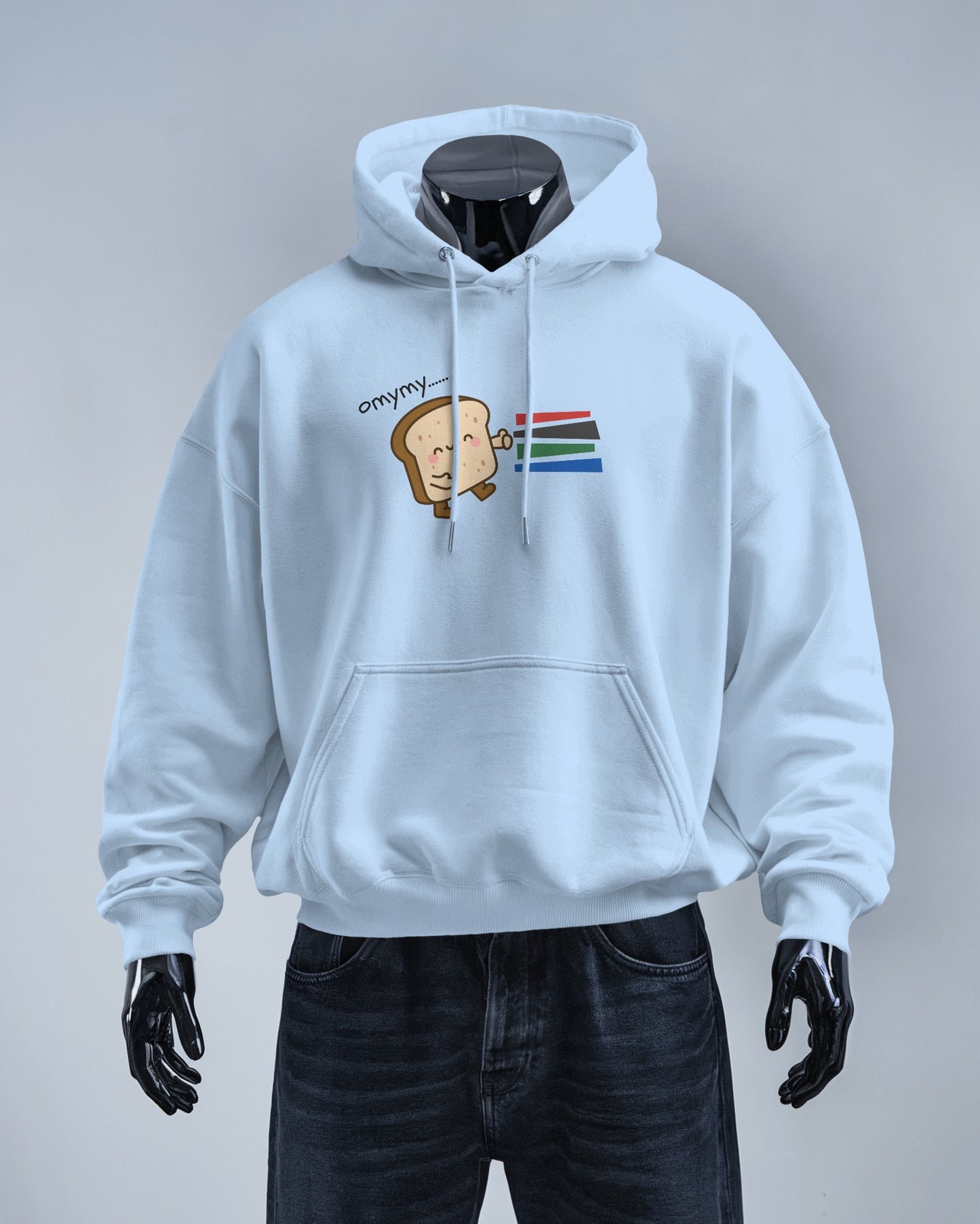 Cute Toast Character Hoodie | Men's Heavy Blend™