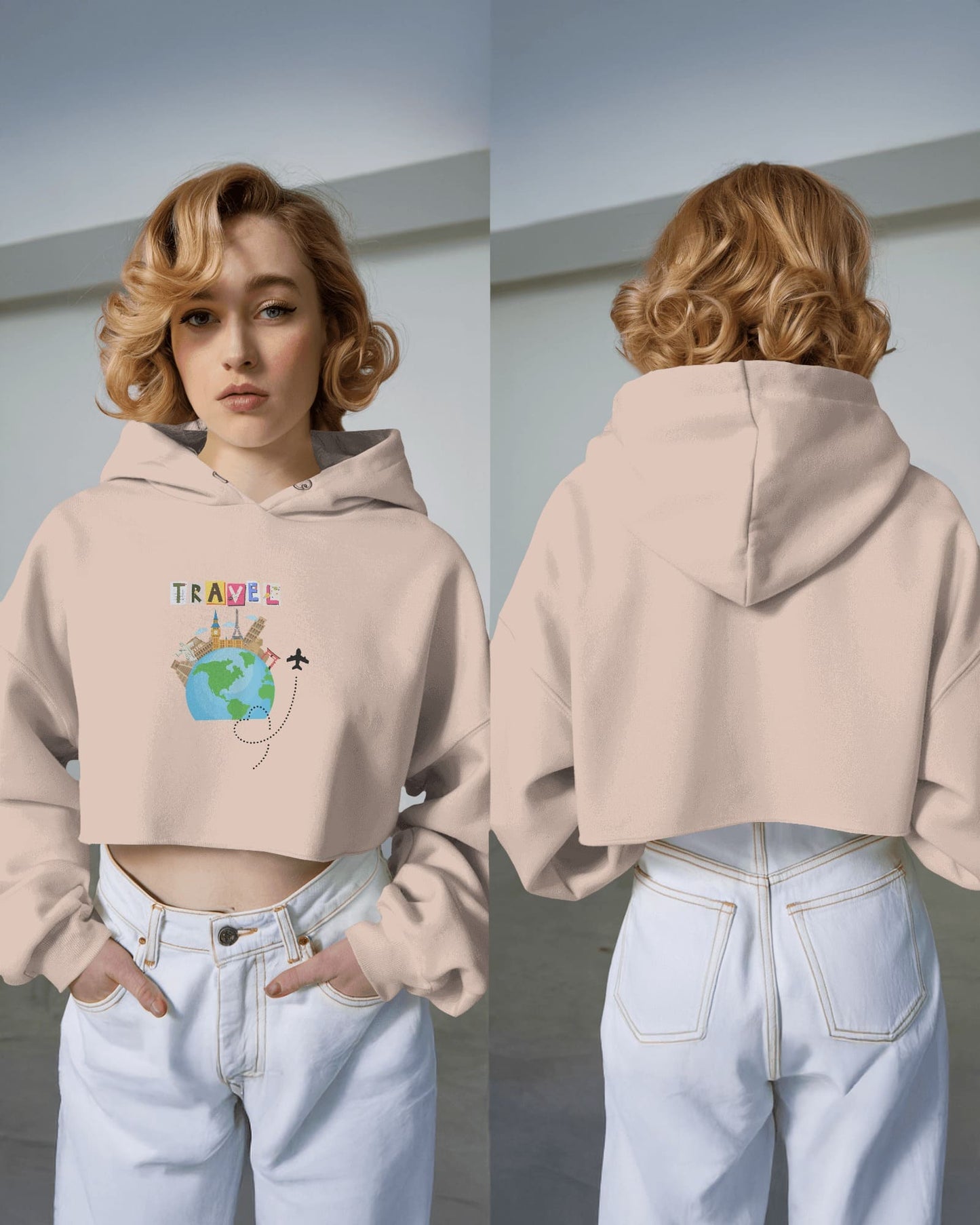 RaymaxUS Explore Series – “Wander Ready” Crop Hoodie for Jet Setters