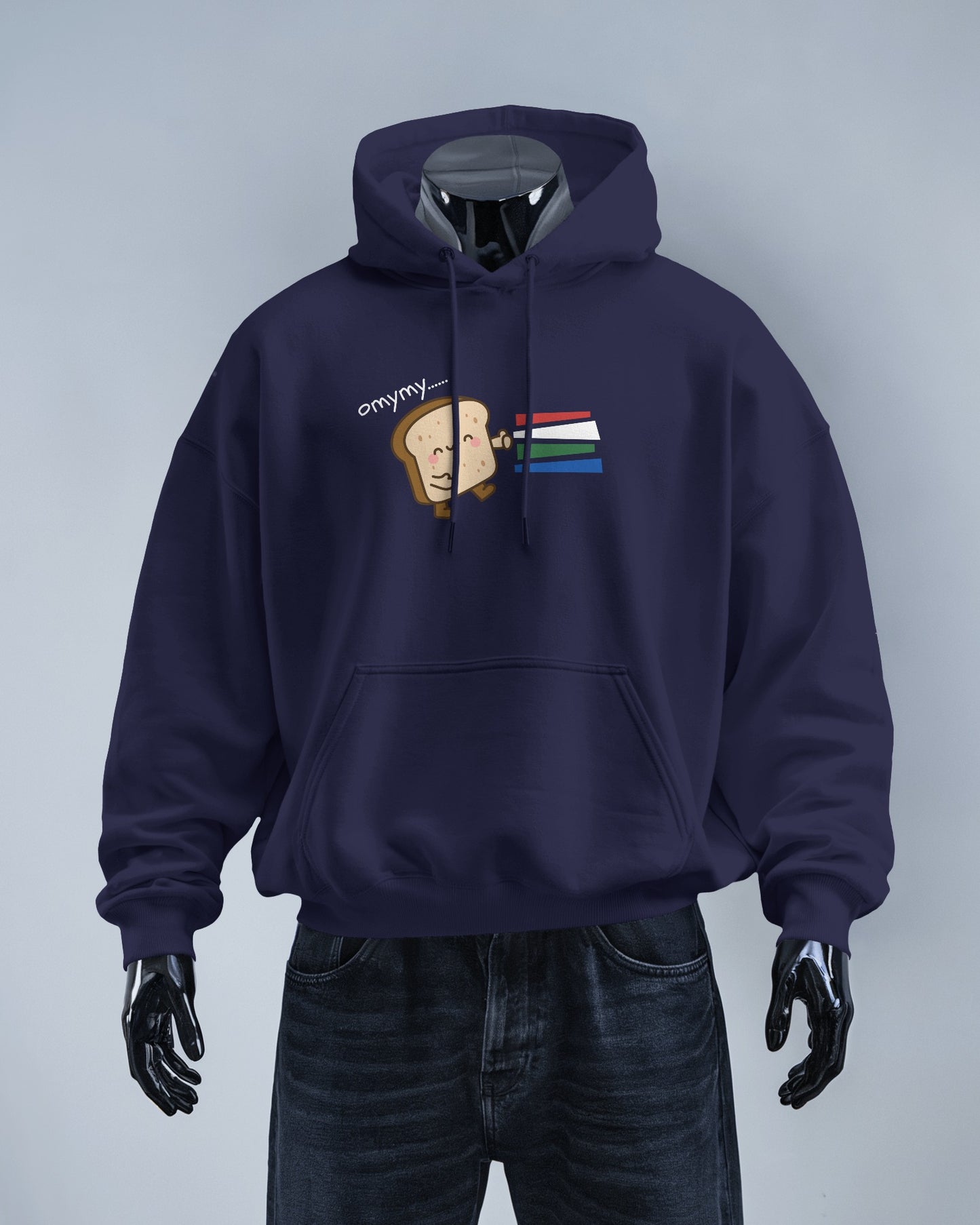 Cute Toast Character Hoodie | Men's Heavy Blend™